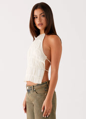 Bennie Halter Top - Ivory