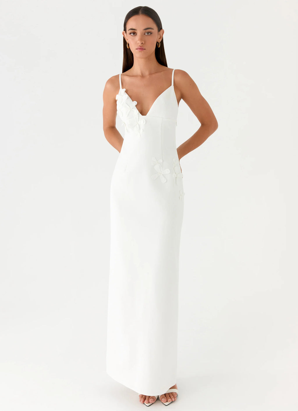 Lyris Maxi Dress - White