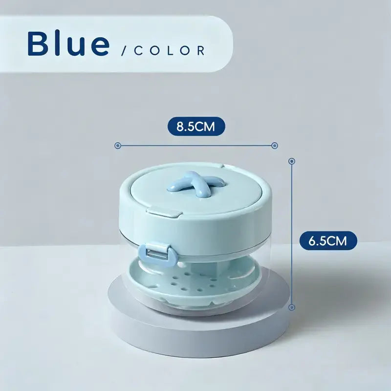Retainer Cleaner Case Box - Lightweight Portable Travel-Safe Bathroom Storage Container with Drain Tray, Mirror, Brush for Daily Cleansing & Soak Then Drain Function