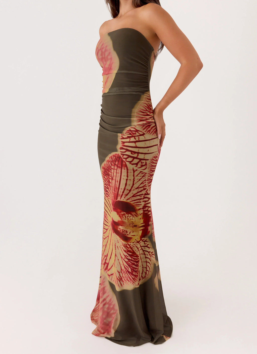 Iroha Strapless Maxi Dress - Jungle Grove