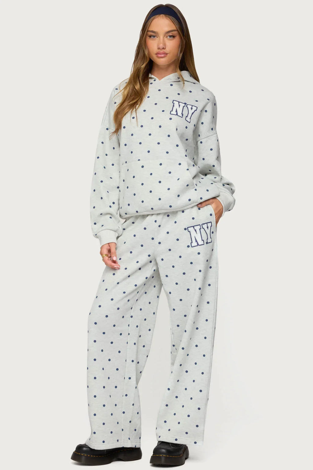 NY Babe Polka Dot Hoodie